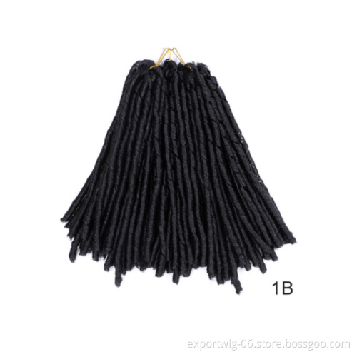 14inch faux locs crochet hair soft and dreadlocks soft locs crochet braids synthetic crochet hair extensions 30 strands/pack